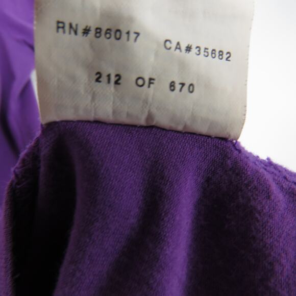 Y2K BEBE Purple Graphic Logo Tee Crewneck T-Shirt Vintage Large - Picture 7 of 7